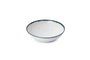Hermia Juego de vajilla de porcelana 24 piezas Blanco y Negro